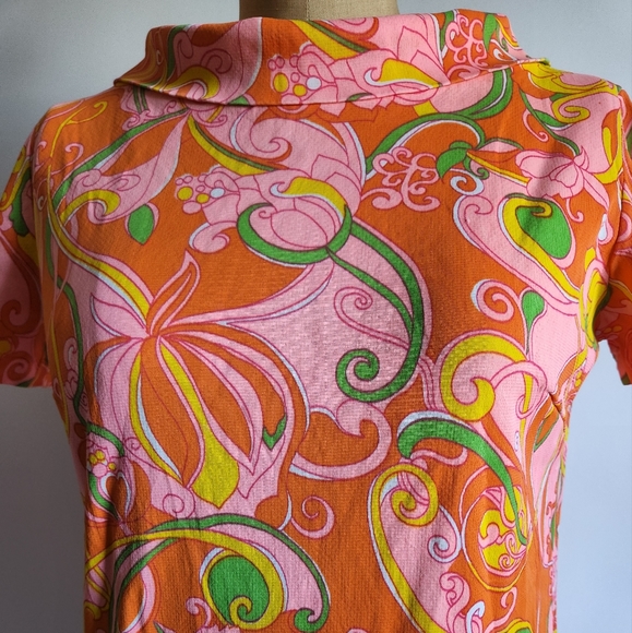 Psychedelic Retro Style Dress - Picture 3 of 3